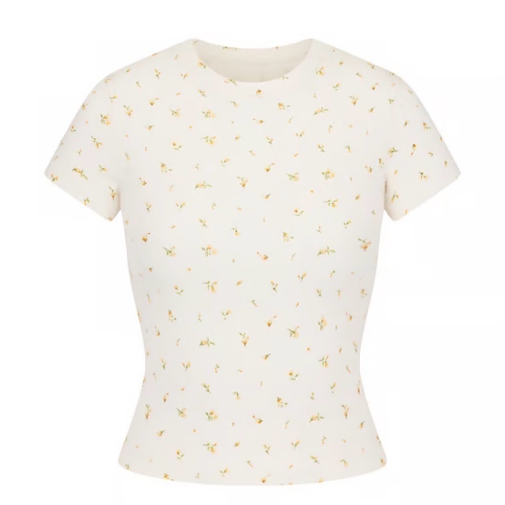 Skims Cotton ribbed t shirt size xs